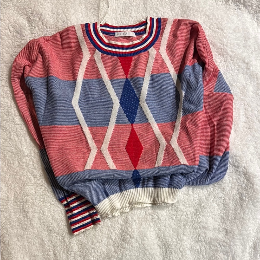 Colorful Geometric Sweater - Picture 5 of 5